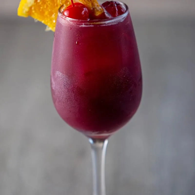 Cocktail in tall glass