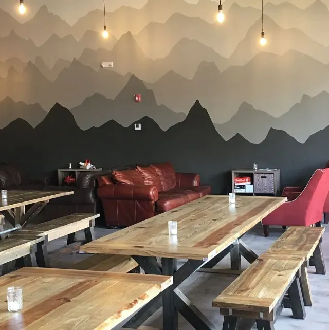 Taproom Tables and Seating View