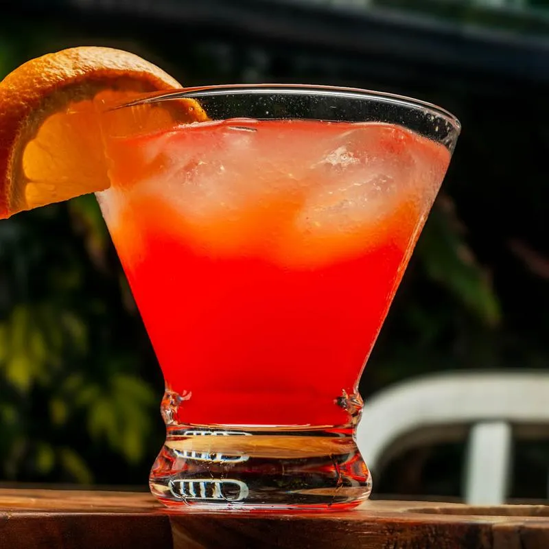 Crimson Sunrise Cocktail.
