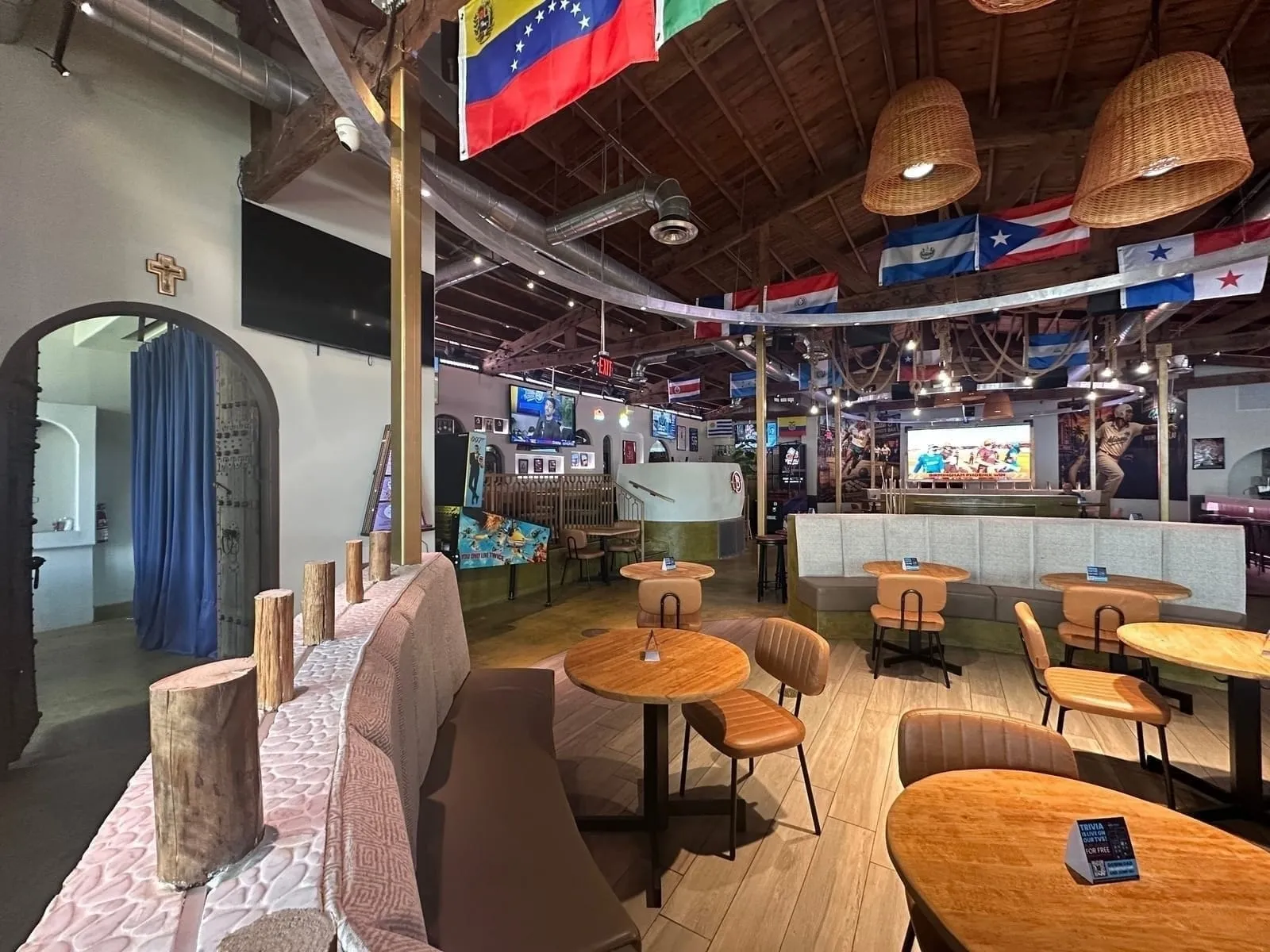 Dining room at Calle 8 Sports Bar