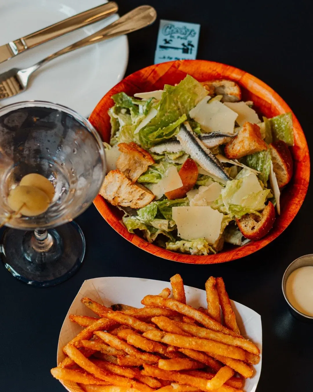 @tampabaytimes just named our Caesar as one of the best in town.

They also shouted out our Dirty Dinner Deal: a Caesar, any martini and fries with garlic mayo. All day, every day for $28 🍸

&ldquo;C