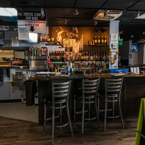 Interior, bar.
