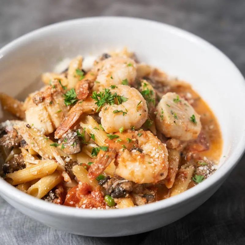 Seafood Asparagus dish