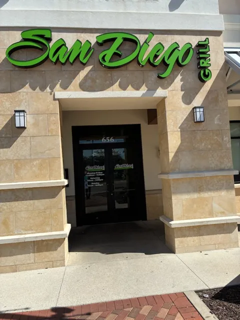 The entrance to San Diego Grill at The Pavilion at Port Orange