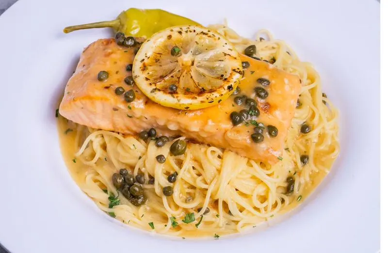Salmon pasta