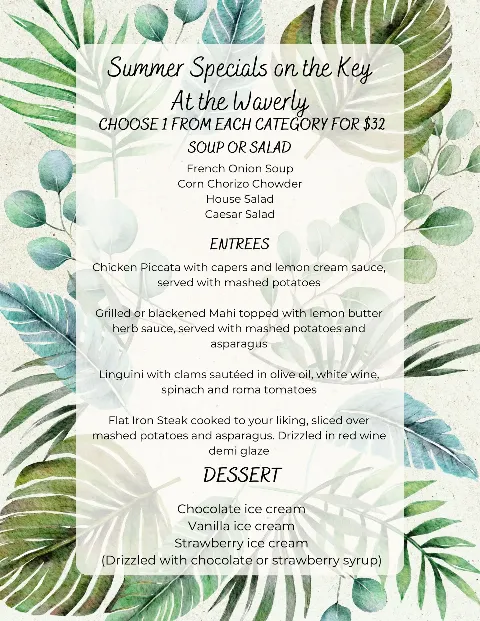 The Waverly, food