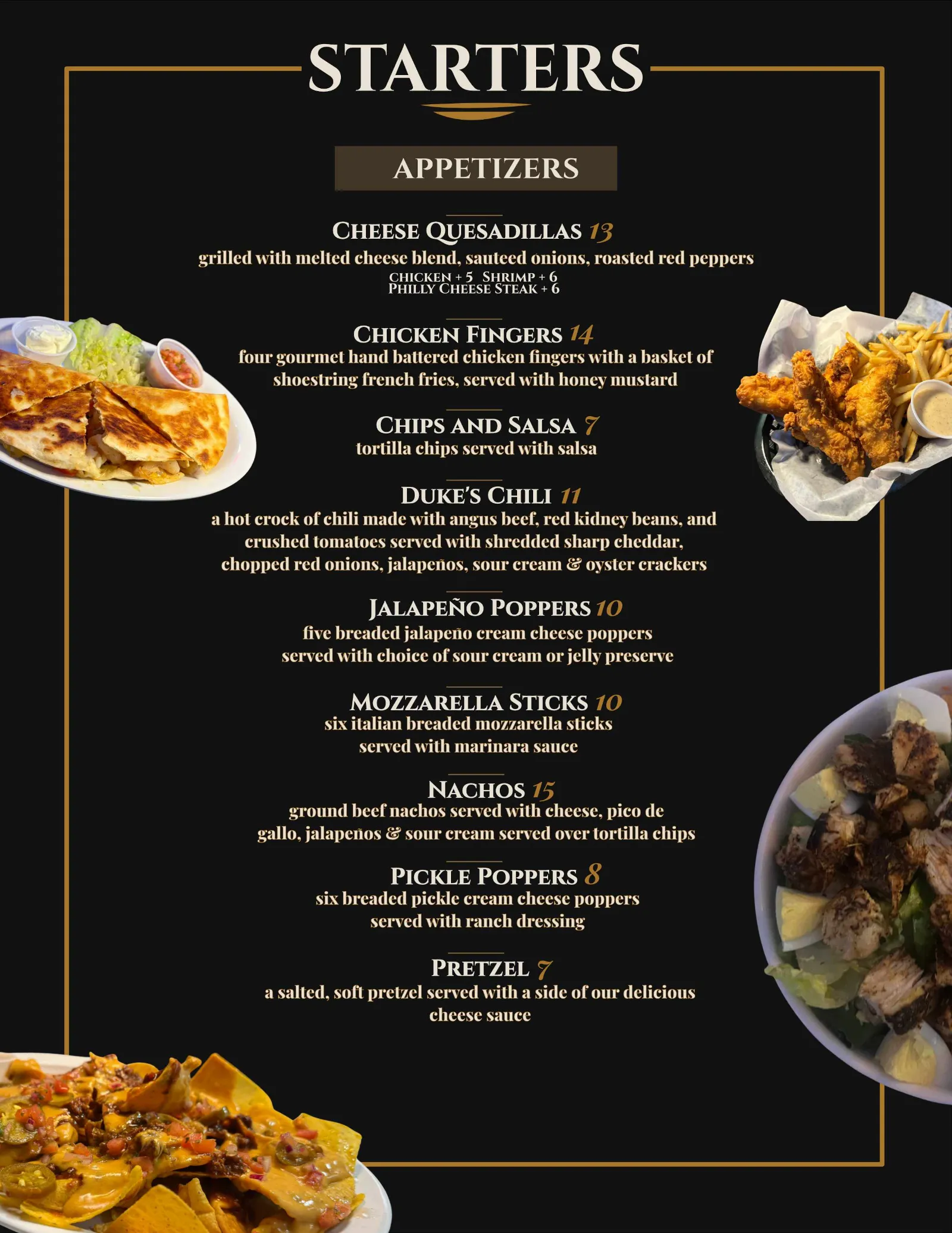 Dukes Tavern, food