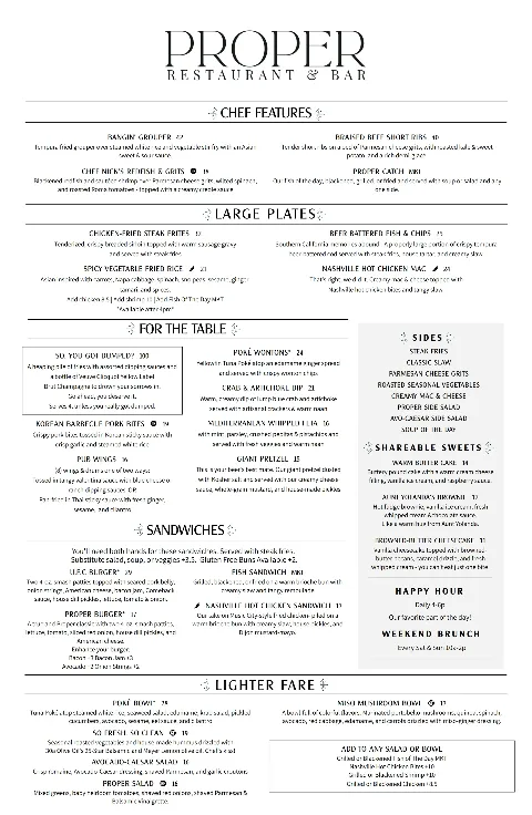 Proper Restaurant & Bar, drink