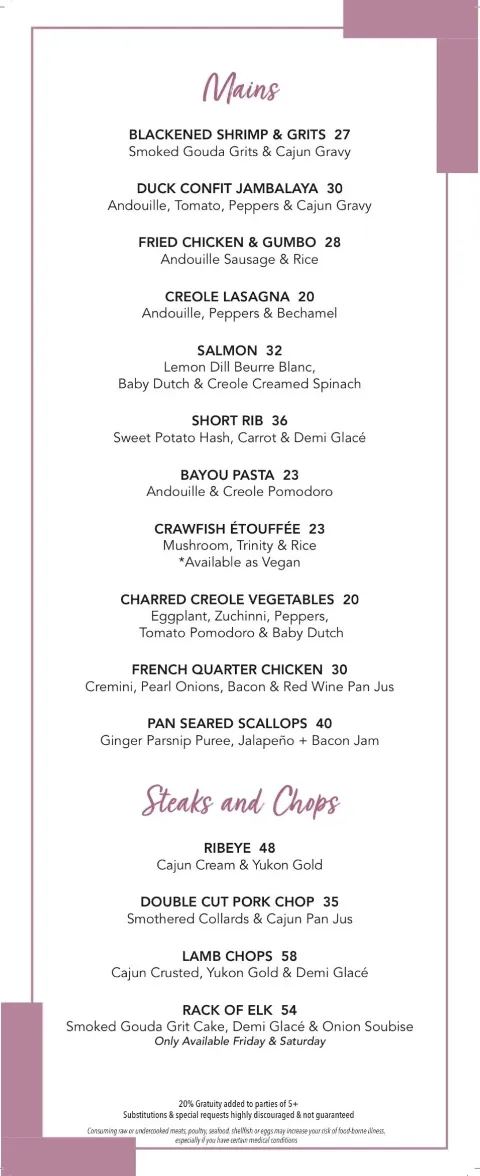 Dorothy's Downtown, food