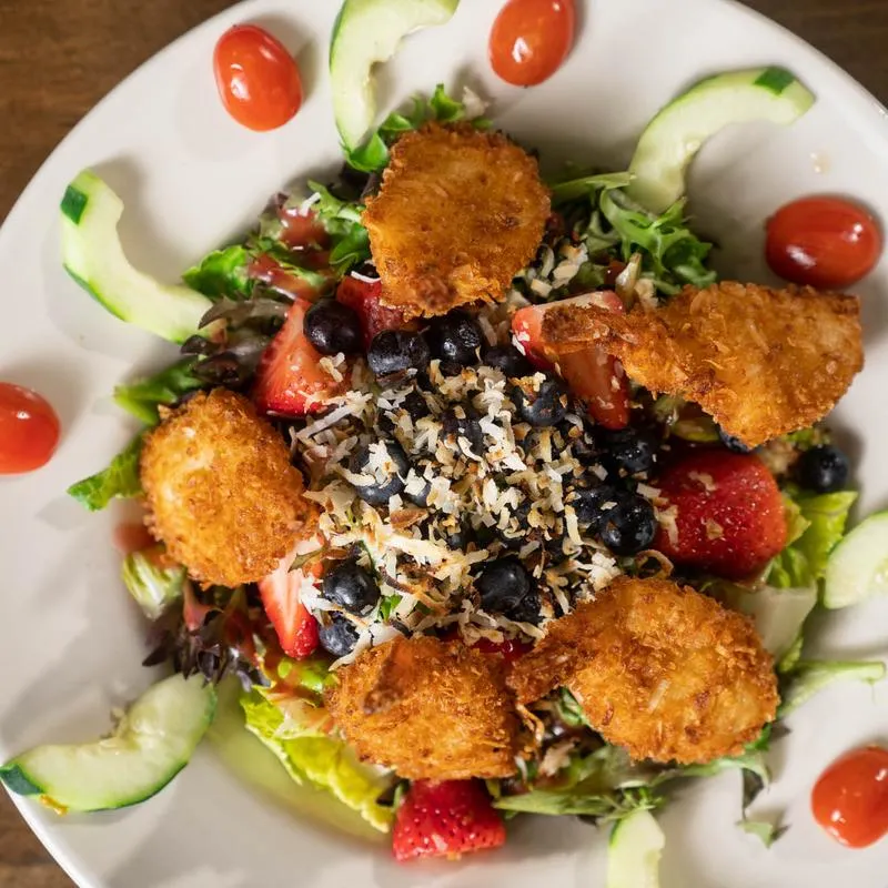 Coconut shrimp salad