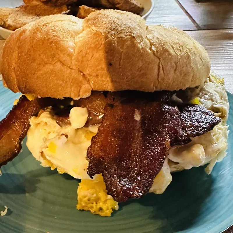 Bacon, Egg & Cheese sandwich.