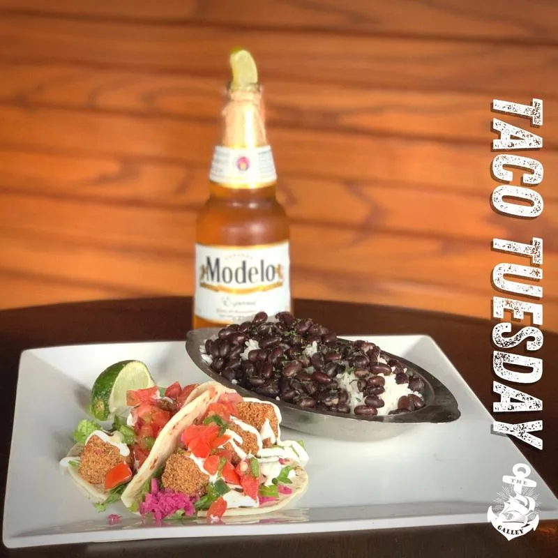 Florida tacos and a beer.