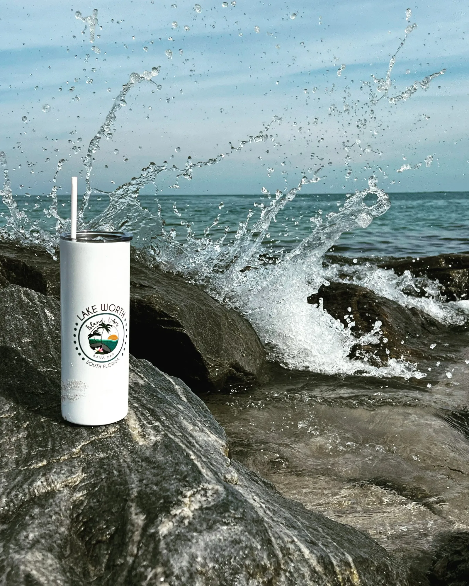 Island Vibes Kava Bar Lake Worth Cup on rocks for Gear / Merchandise