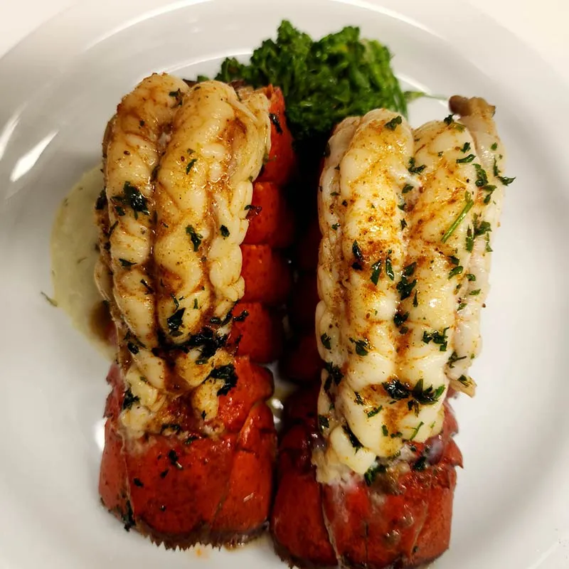 Lobster tails from Oceans Restaurant