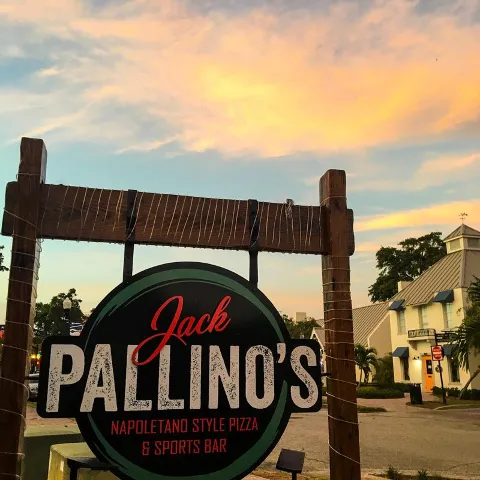 Sign in front of restaurant.