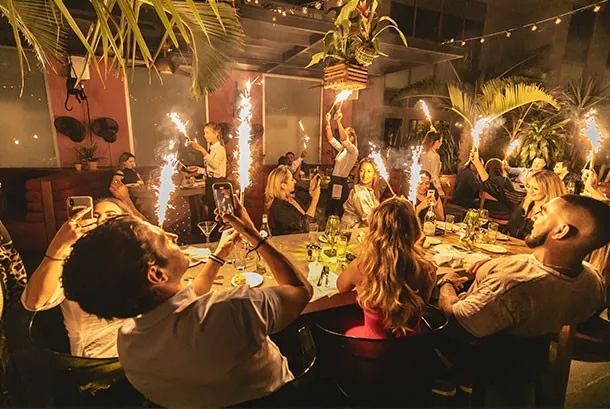 Orange Blossom Celebration Sparklers