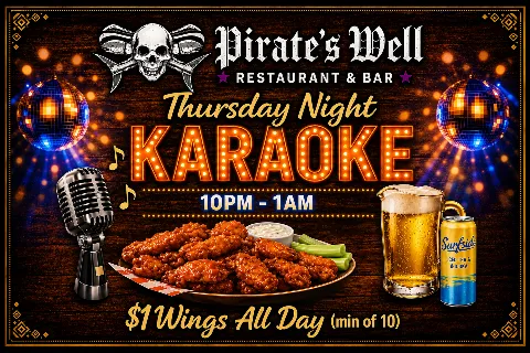 Pirate's Well, food