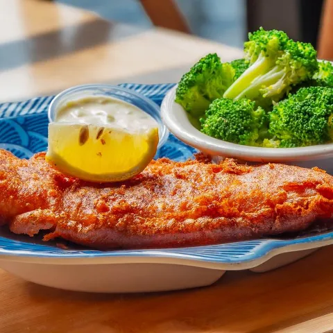 Fried Beer Battered Fish.