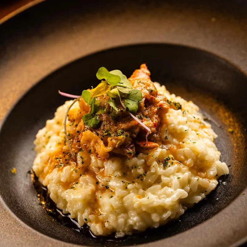 Lemon Risotto with Lobster.