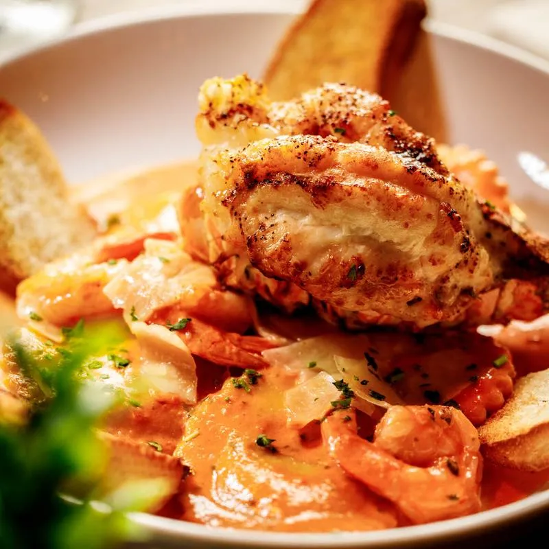 Lobster Ravioli, close-up.