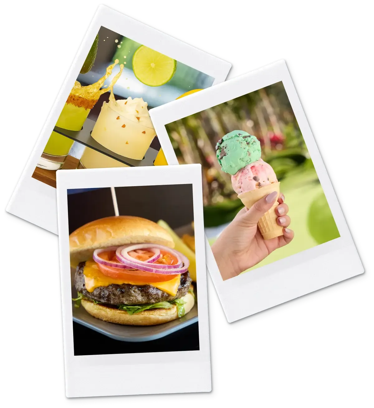 Scratch food, drinks and hand scooped ice cream