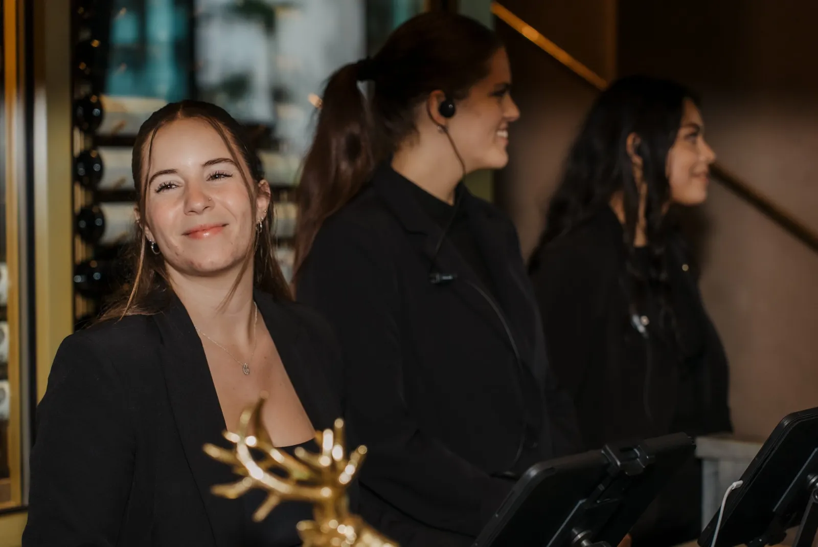 Associate Smiling at Camera