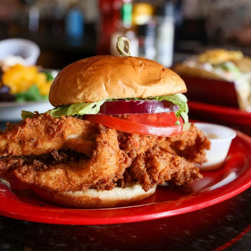 GROUPER SANDWICH, served