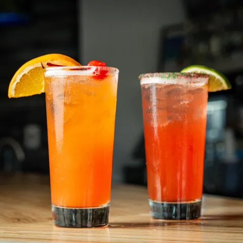 Cocktail drinks.