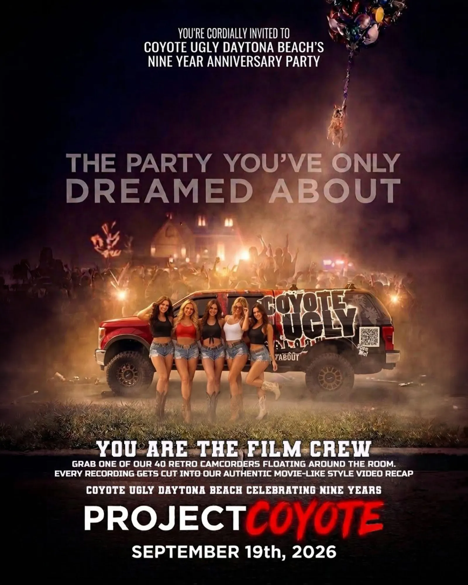 Daytona Beach: 9 Year Anniversary – Project Coyote: September 19, 2026