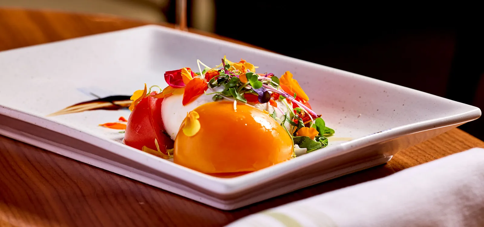 burrata with tomato