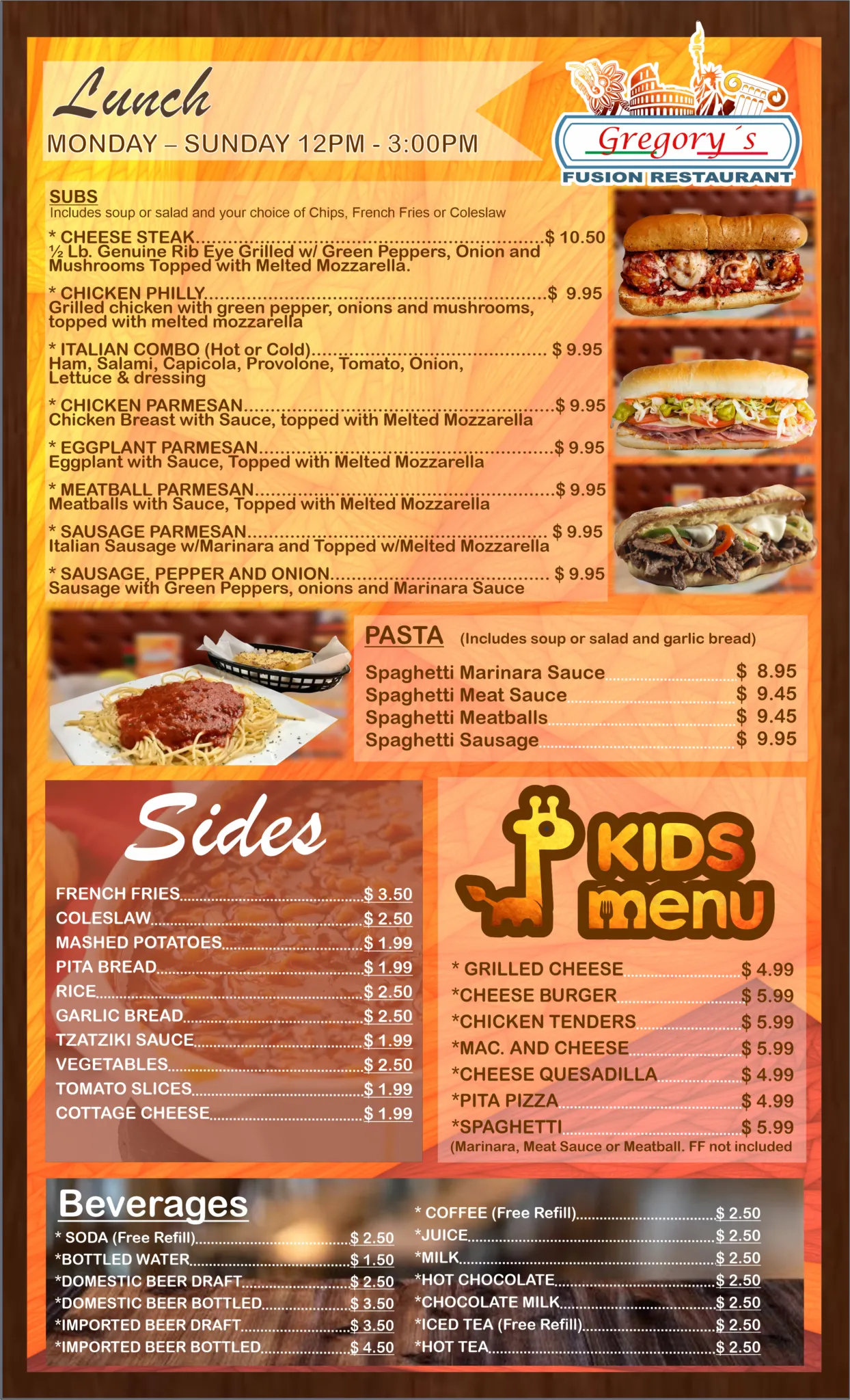 Gregory's Fusion Restaurant