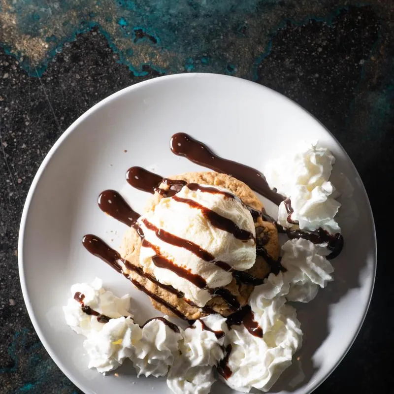Cookie and Ice Cream, top view