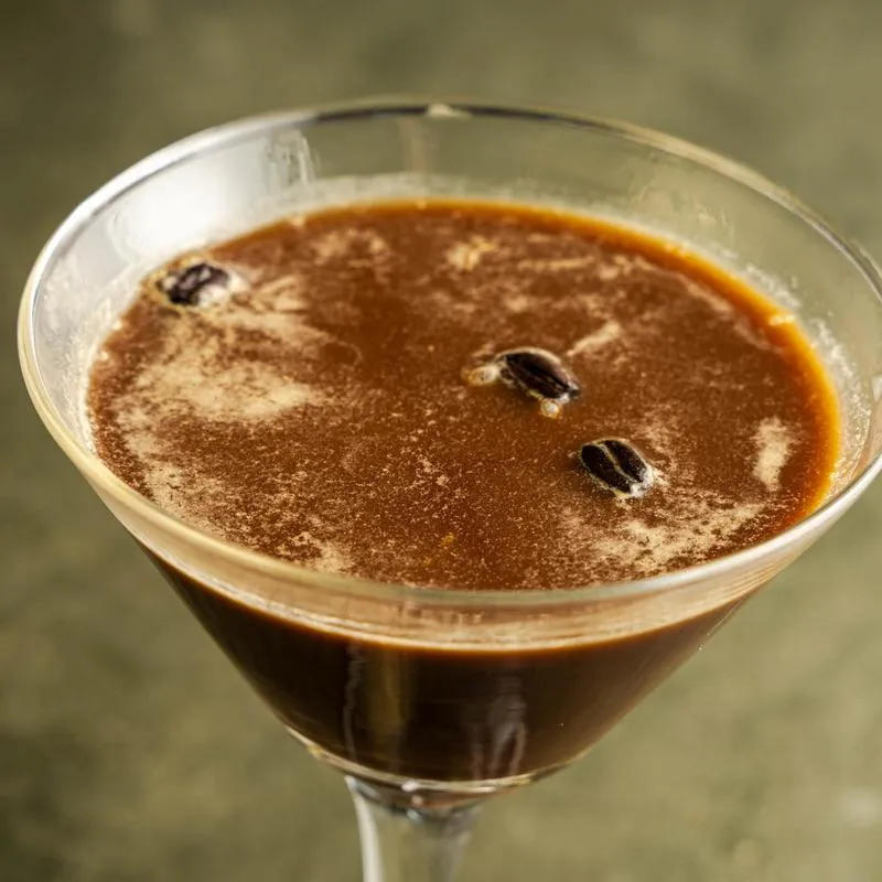 Pistachio espresso martini