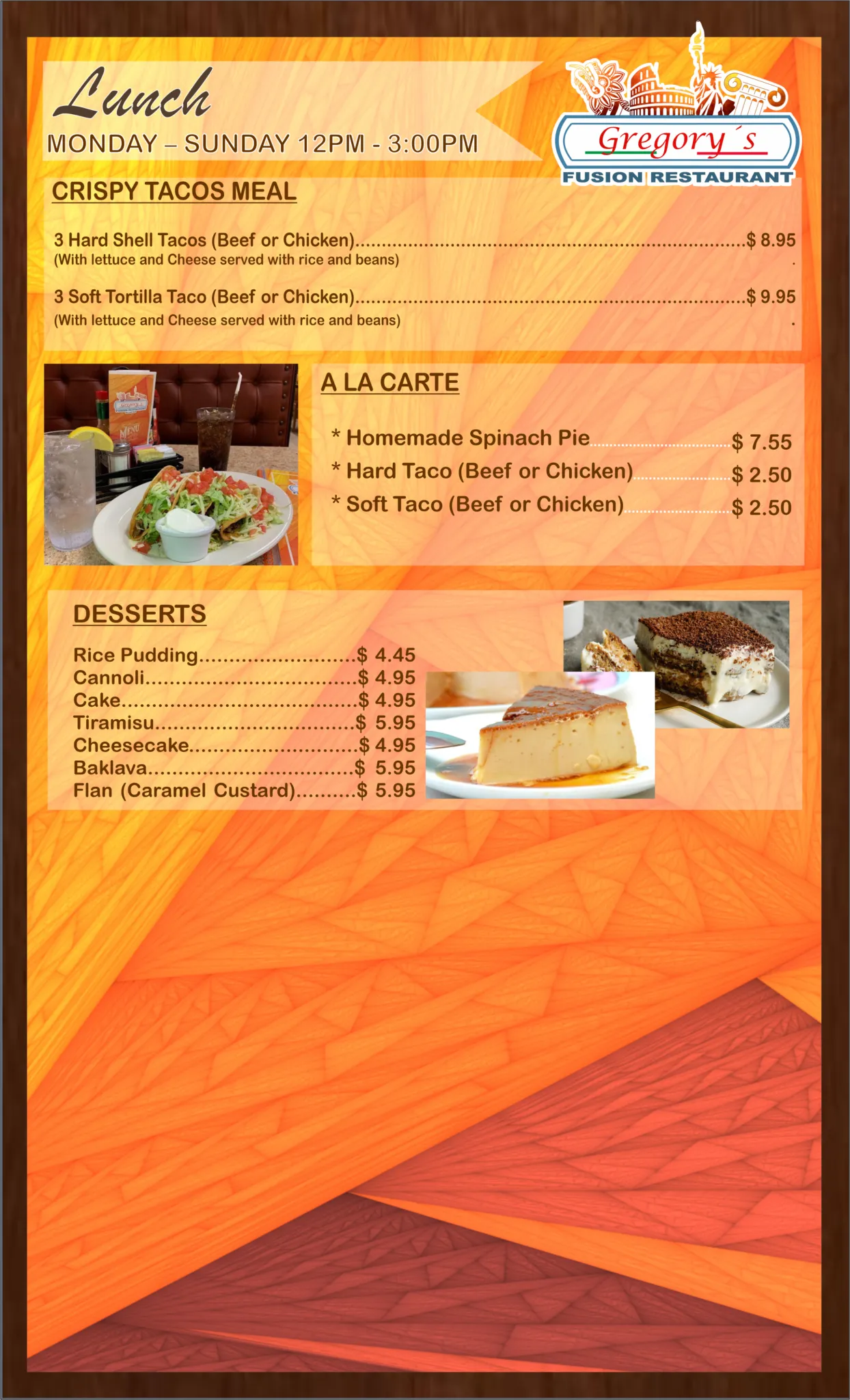 Gregory's Fusion Restaurant