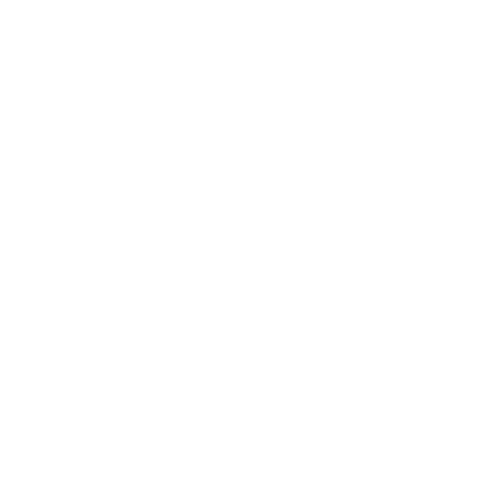 A black background with a white intertwined monogram of the letters B and D.