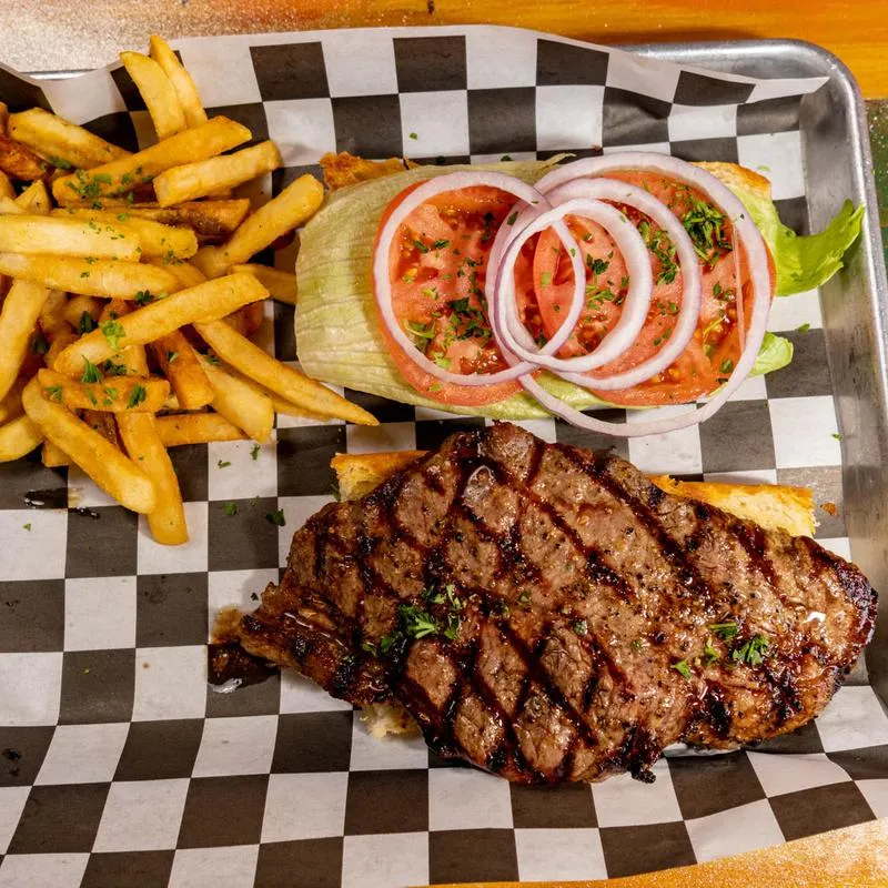 The ribeye sandwich.