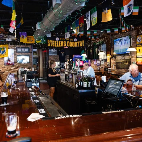 Interior, bar area.