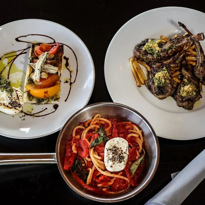 Various food dishes.
