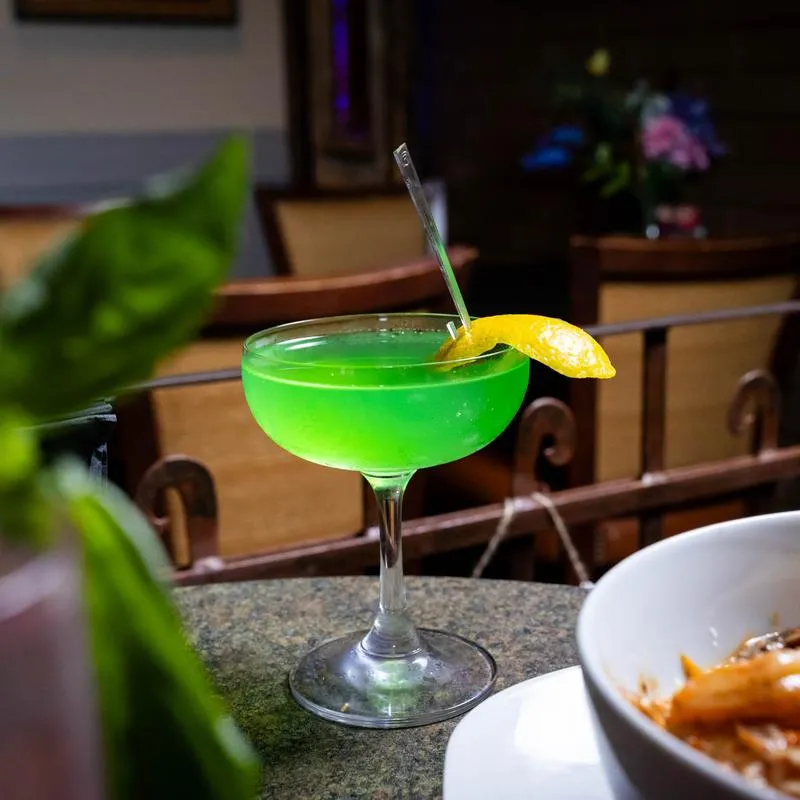 Green Wackadoo cocktail.