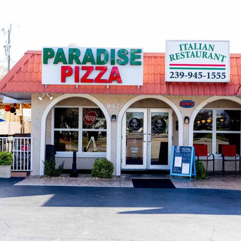 Paradise Pizza exterior.