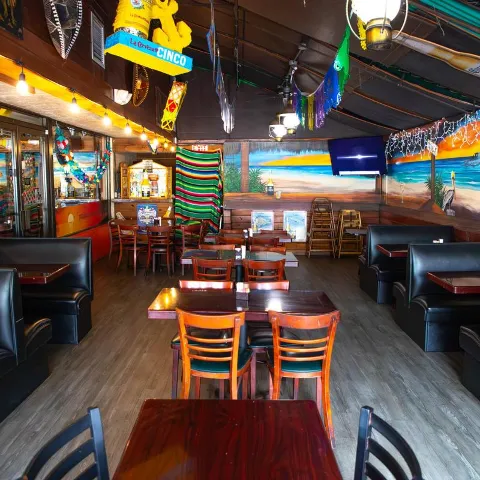 Interior, dining area.