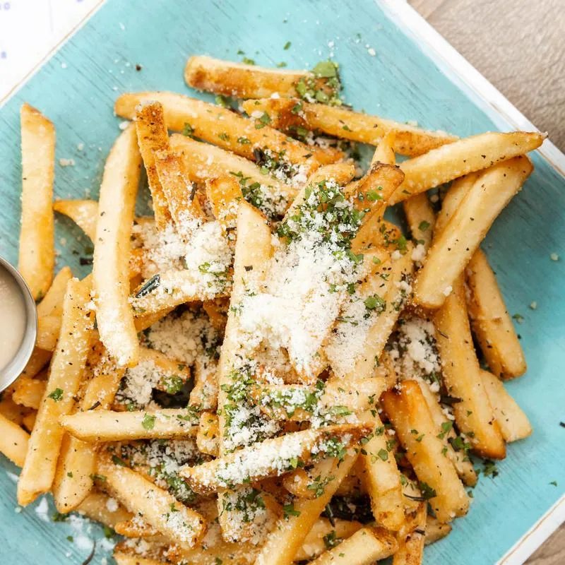 Truffle Fries, with grated parmesan and herbs.