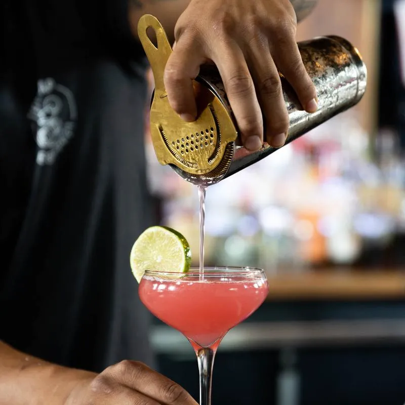 Bartender pouring drink