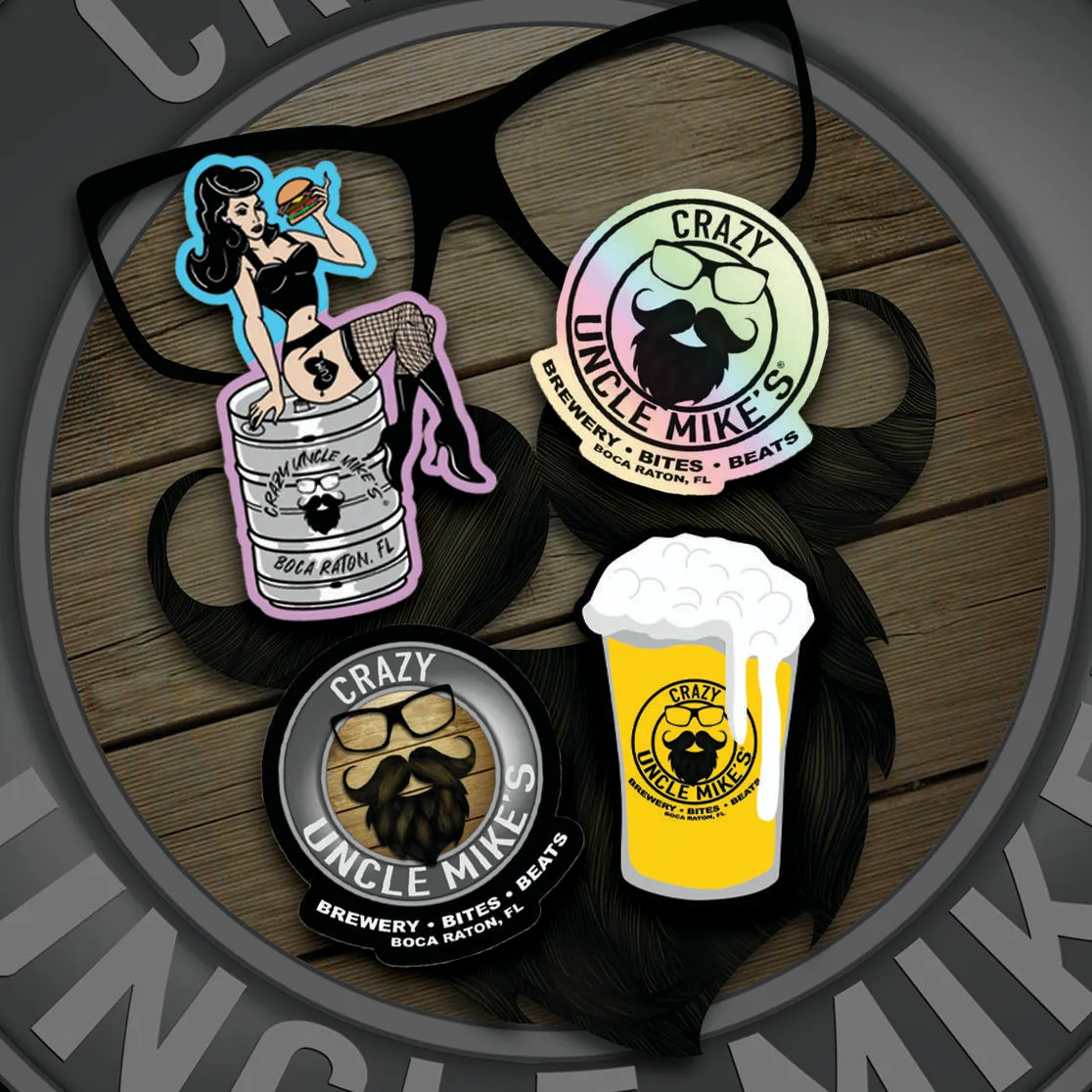 crazy uncle mike's sticker pack