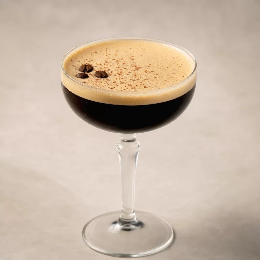 Espresso Martini happy hour cocktail at Grails Miami in Wynwood — Absolut Vodka, Kahlúa, cold brew, $7
