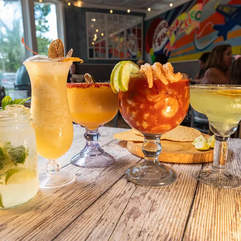 Various cocktails.