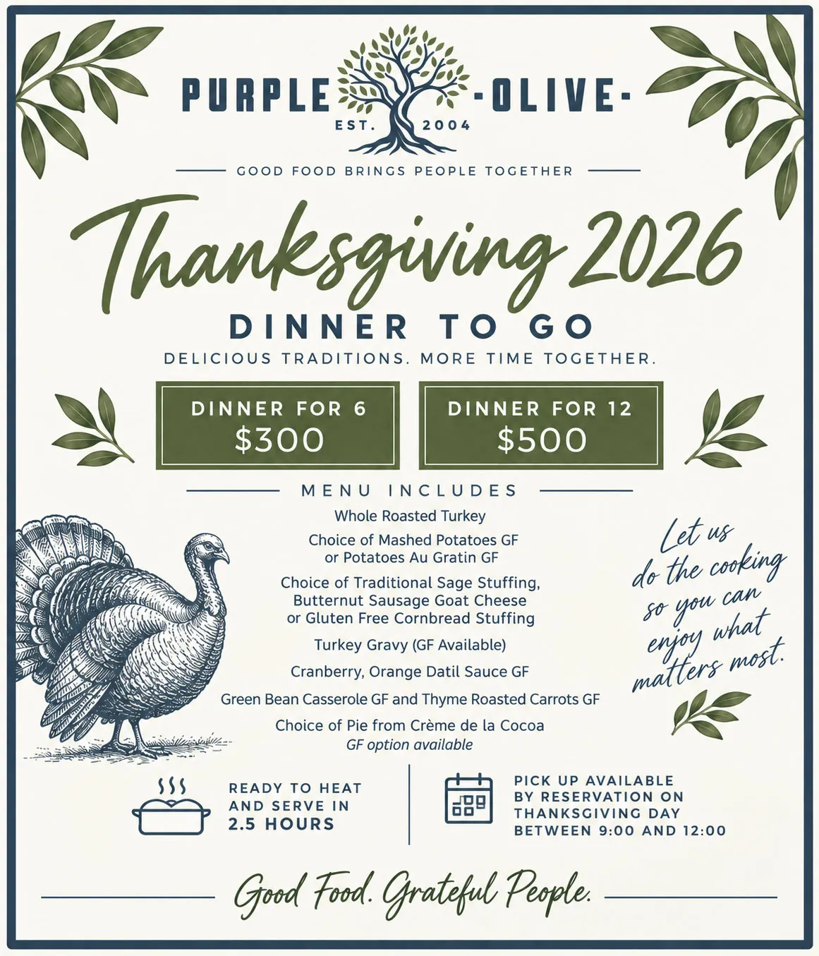 Order your Thanksgiving 2026 Meal!
