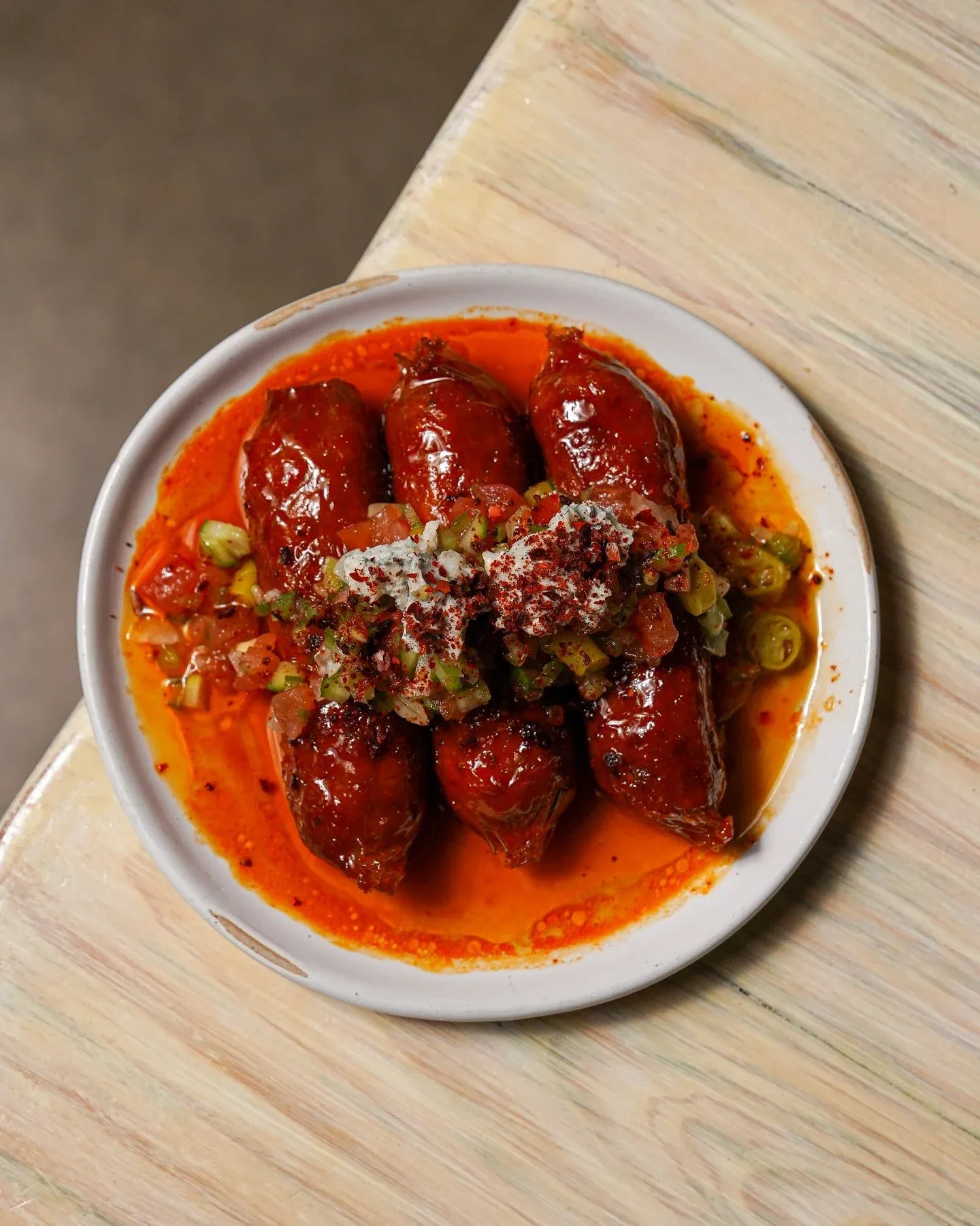 CHORIZO A LA SIDRA

Spanish sausage chorizos, pipirrana, honey, valdeon cheese