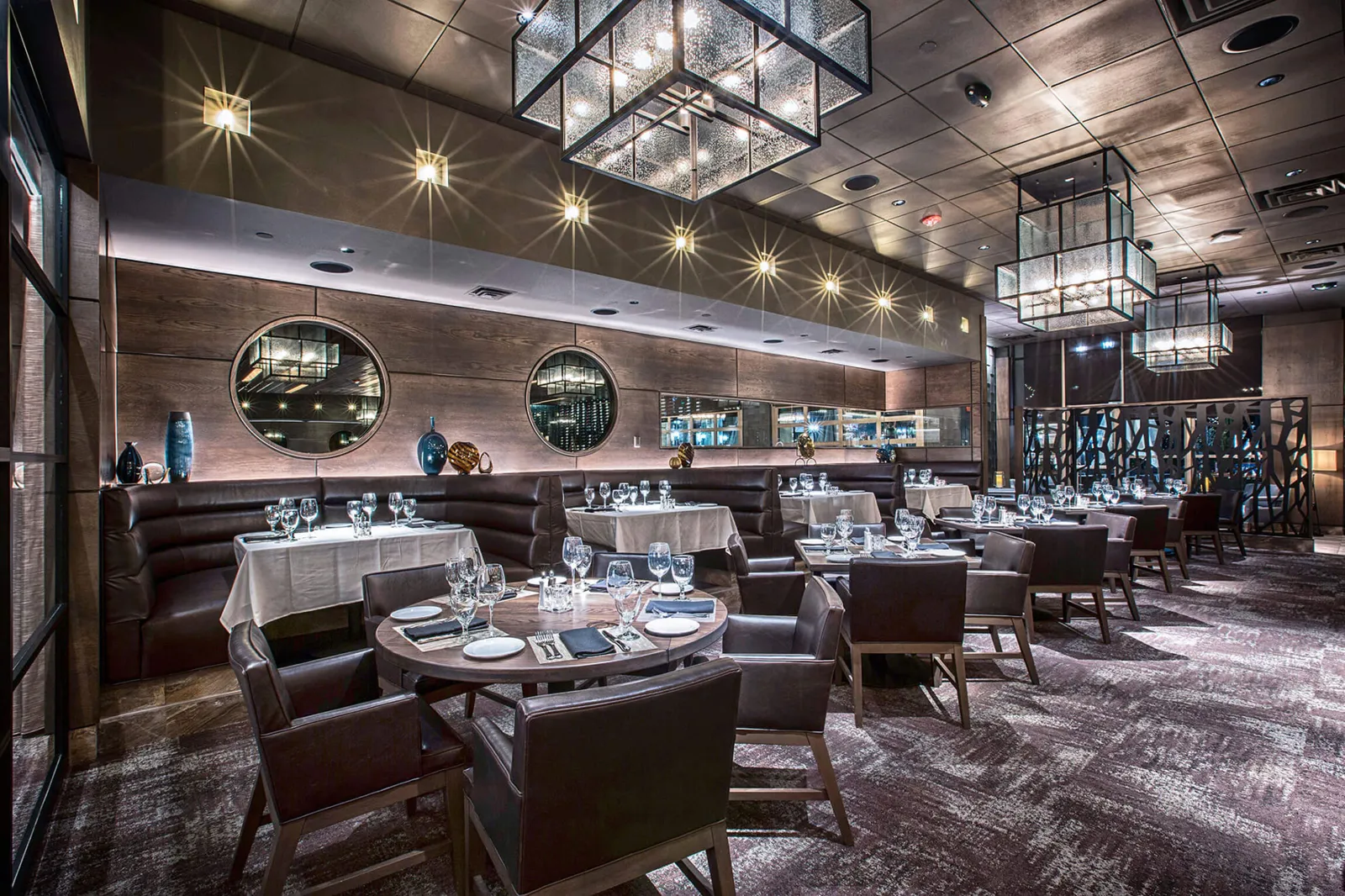 Ocean Prime dining room at Dallas Tech Center