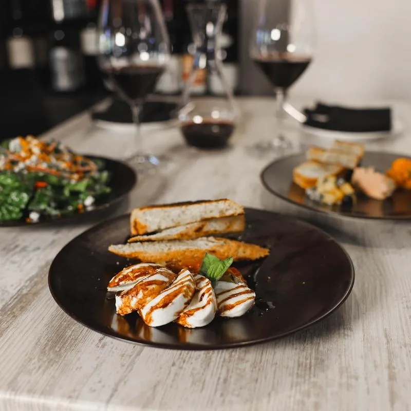 A selection of appetizers spread out on the table